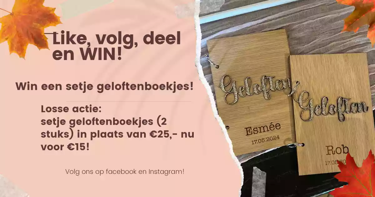 Win geloftenboekjes